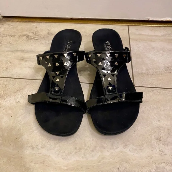 VIONIC MAGGIE WEDGE SANDALS ADJUSTABLE COMFORT SHOES VIONIC ORTHOTIC SHOES SZ 9 - Picture 9 of 12